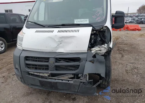 2017 Ram Promaster 2500 High Roof 159 Wb из США, поврежденный, VIN 3C6TRVDG5HE529008